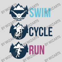 Swim Cycle Run Men's Polo Shirt | Artistshot