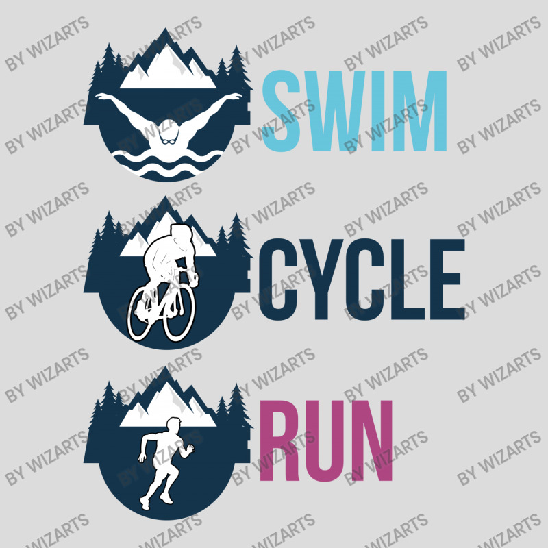 Swim Cycle Run Men's Polo Shirt | Artistshot