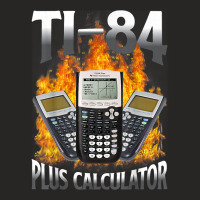 Ti 84 Plus Calculator Funny Math Teacher T Shirt Ladies Fitted T-shirt | Artistshot