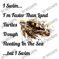 I Swim... I Am Faster Than Land Turtles Trough Floating In The Sea   . V-neck Tee | Artistshot