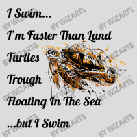 I Swim... I Am Faster Than Land Turtles Trough Floating In The Sea   . Men's Polo Shirt | Artistshot