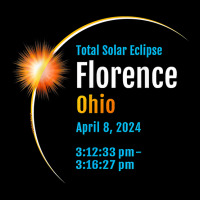 Florence Ohio Oh Total Solar Eclipse 2024  1  T Shirt Adjustable Cap | Artistshot