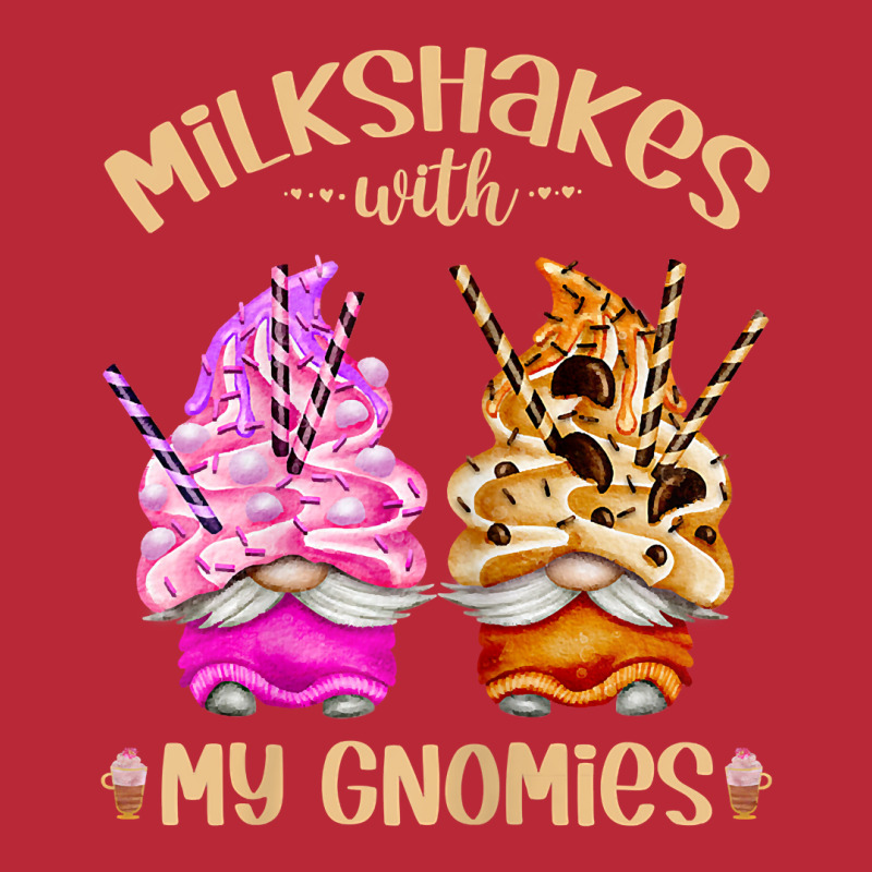 Womens Funny Strawberry Milkshake With My Gnomies   Cute Gnome T Shirt Women's V-Neck T-Shirt by evansjalayia | Artistshot