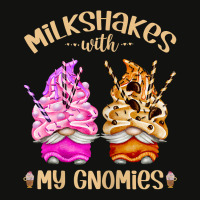 Womens Funny Strawberry Milkshake With My Gnomies   Cute Gnome T Shirt Scorecard Crop Tee | Artistshot