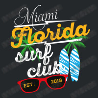 Miami Florida Surf Clup Est 2019 Crewneck Sweatshirt | Artistshot