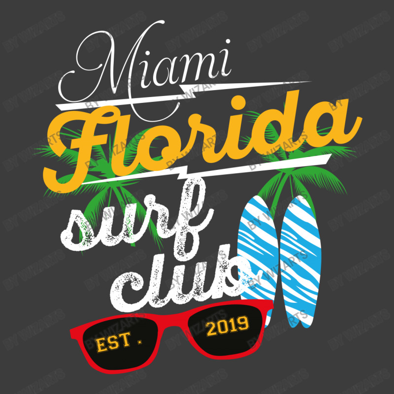 Miami Florida Surf Clup Est 2019 Men's Polo Shirt | Artistshot
