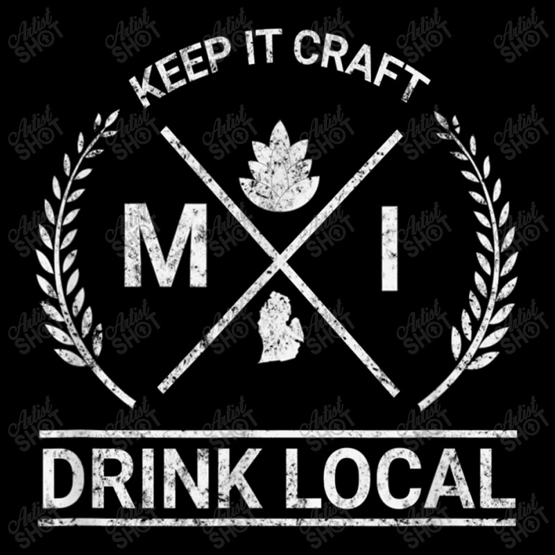 Drink Local Michigan Vintage Craft Beer Brewing T Shirt V-neck Tee | Artistshot