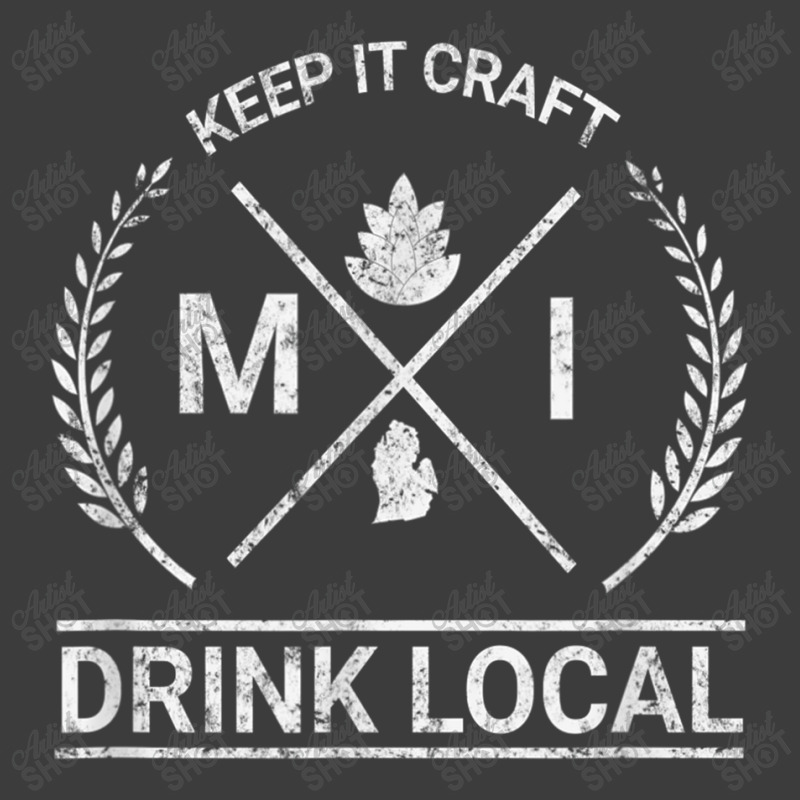 Drink Local Michigan Vintage Craft Beer Brewing T Shirt Men's Polo Shirt | Artistshot