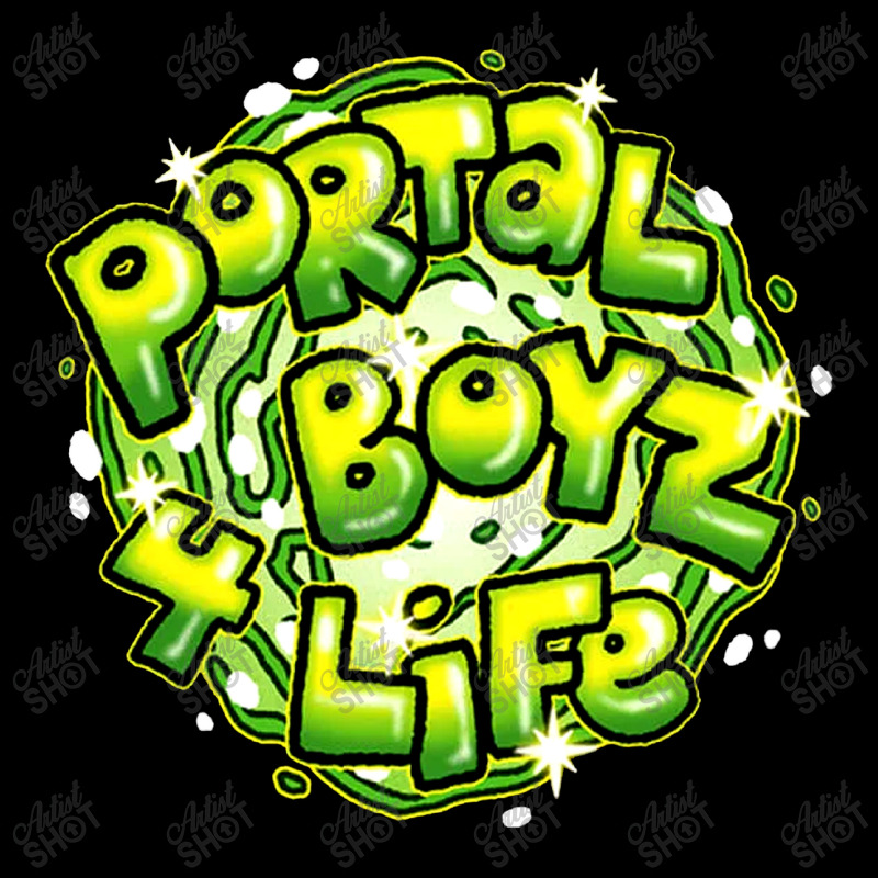 Portal Boyz 4 Life Cropped Hoodie by Mbeler | Artistshot