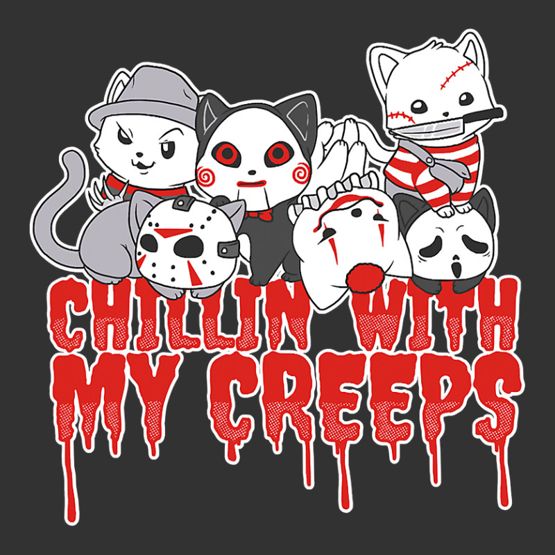 Chillin With My Creeps Cat Horror Serial Killer Halloween T Shirt Baby Bodysuit by ChristineWeber89 | Artistshot