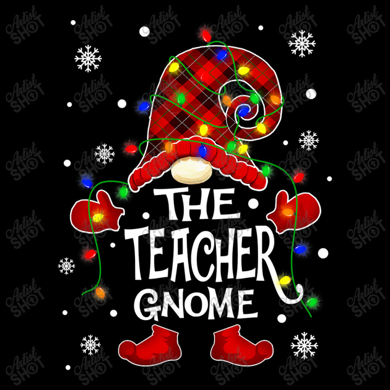 The Teacher Gnome Matching Family Group Christmas Lights T Shirt Women's V-Neck T-Shirt by Jeremy_Hutson | Artistshot