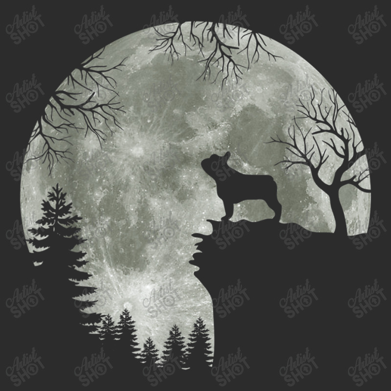 French Bulldog Silhouette In Front Of Moon Halloween Costume Exclusive T-shirt | Artistshot