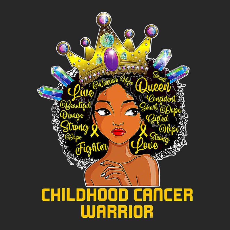 Childhood Cancer Awareness Warrior Black Princess Afro Kids 381 Men's T-shirt Pajama Set by peafowl | Artistshot