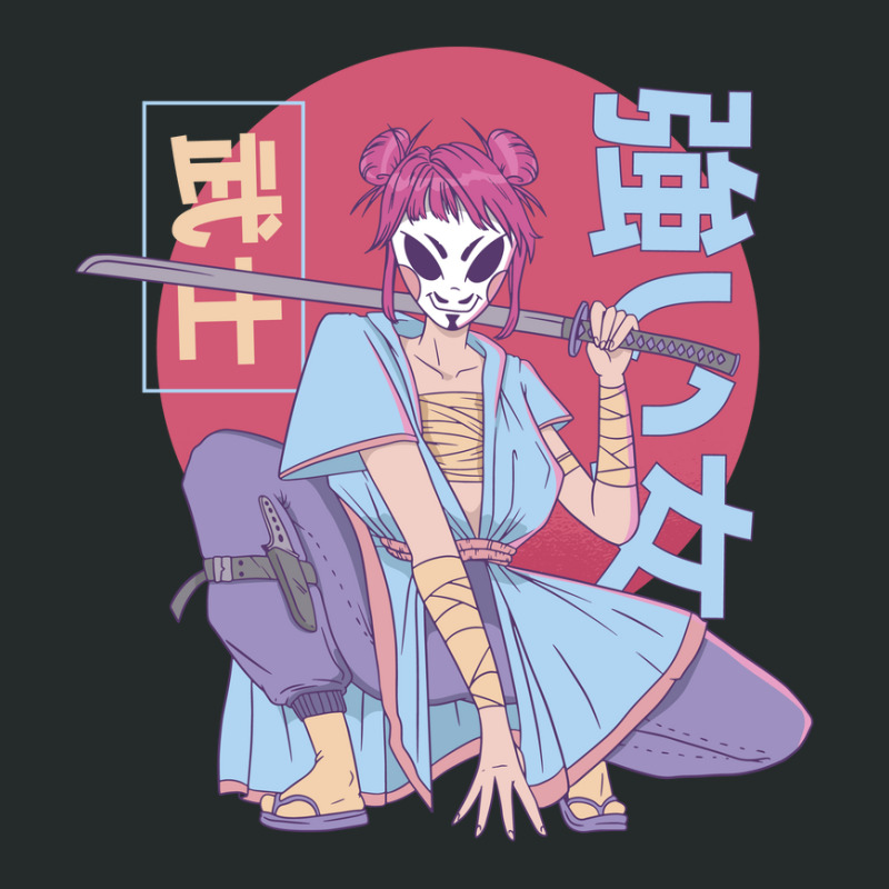 Anime Samurai Warrior Women's Triblend Scoop T-shirt by SamKal | Artistshot