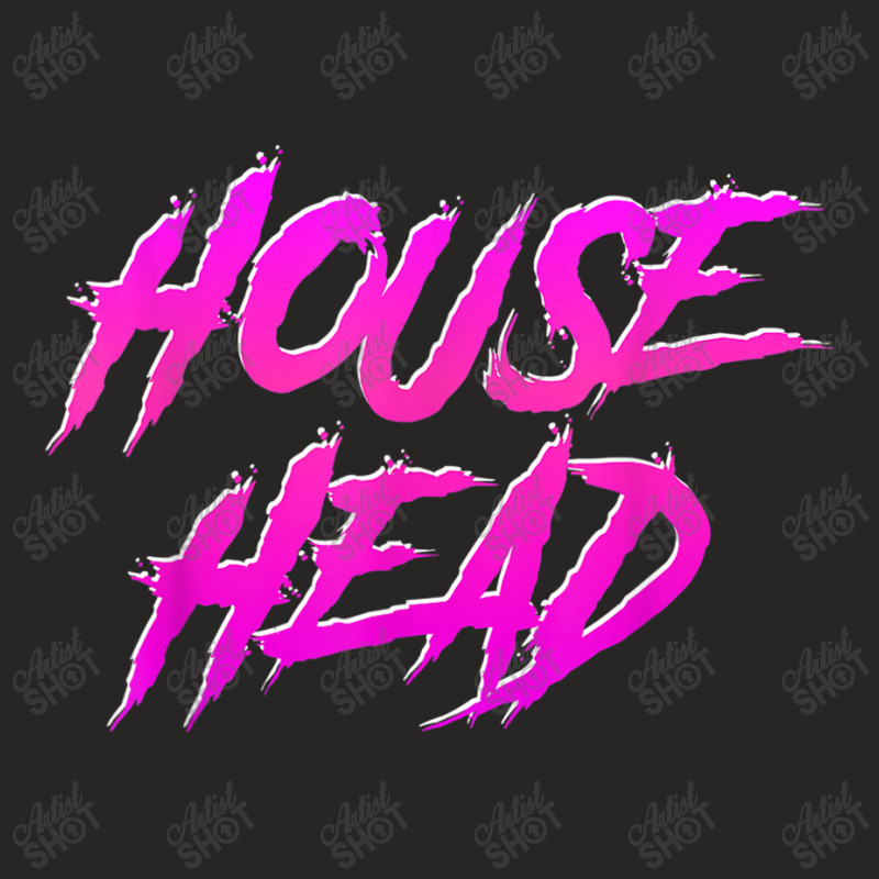 Househead   House Music Edm House Head Dj T Shirt Ladies Fitted T-Shirt by RoyalStore | Artistshot