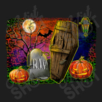 Headstone And Coffin Background Classic T-shirt | Artistshot