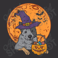 Heeler Witch Hat Moon Jack O Lantern Halloween Cattle Dog Vintage Short | Artistshot