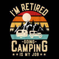 Vintage Caravan Trailer I'm Retired Going Camping Is My Job T Shirt Toddler 3/4 Sleeve Tee | Artistshot