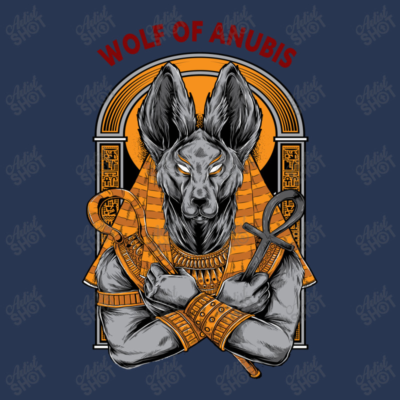 Wolf Of Anubis Men Denim Jacket by thebrandal | Artistshot