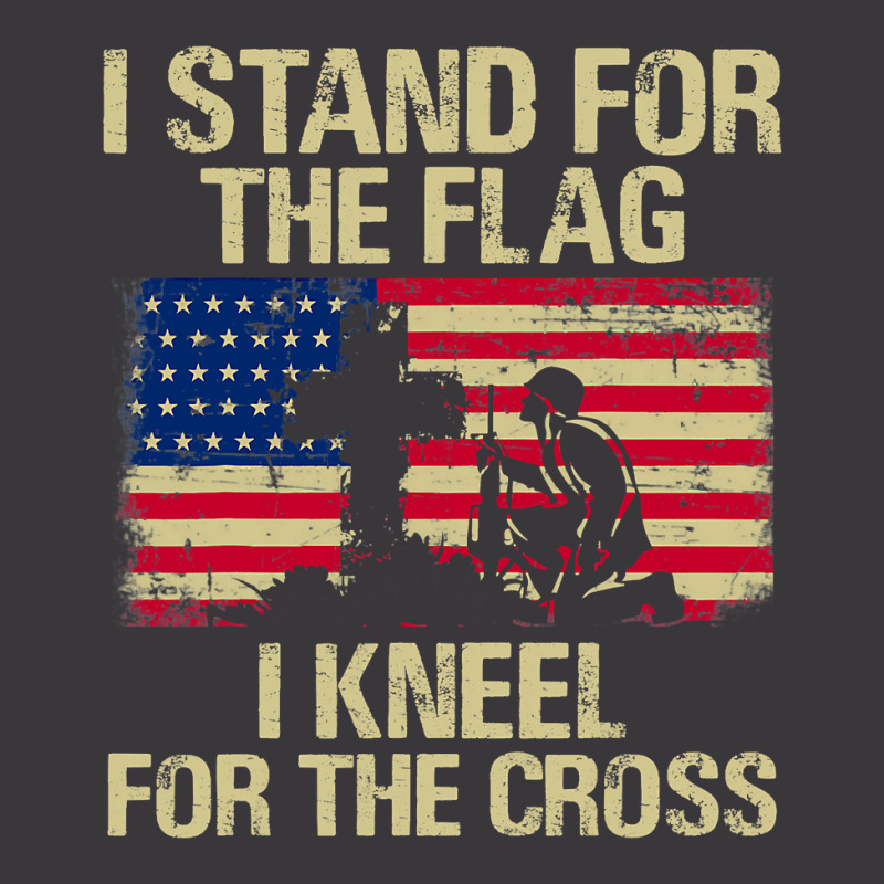 I Stand For The Flag I Kneel For The Cross Veteran Day Gift 19 Ladies Curvy T-Shirt by pester | Artistshot