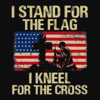 I Stand For The Flag I Kneel For The Cross Veteran Day Gift 19 Crop Top | Artistshot