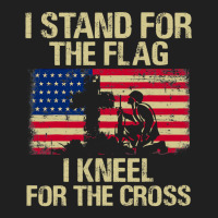 I Stand For The Flag I Kneel For The Cross Veteran Day Gift 19 Ladies Polo Shirt | Artistshot