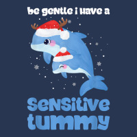 Be Gentle I Have A Sensitive Tummy Funny Christmas T Shirt Ladies Denim Jacket | Artistshot