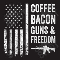 Coffee Bacon Guns And Freedom   Bbq Grill Funny Gun Usa Flag T Shirt Waist Apron | Artistshot