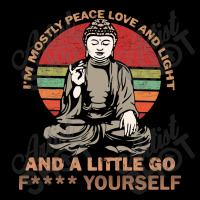 I’m Mostly Peace Love And Light And A Little Yoga V-neck Tee | Artistshot