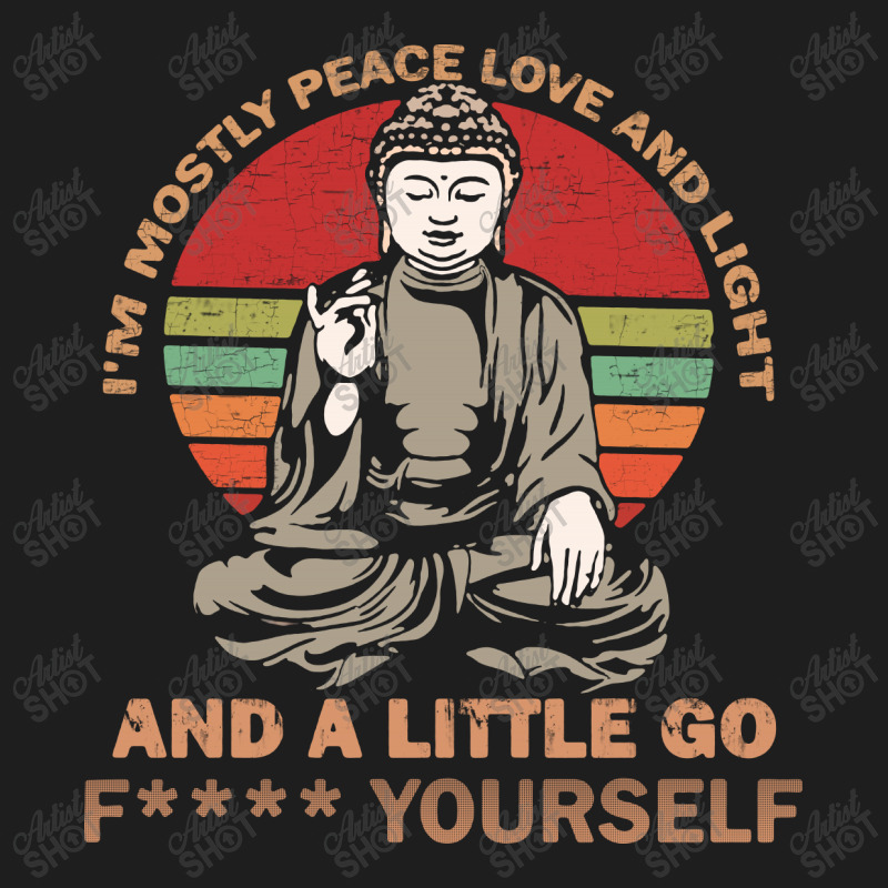 I’m Mostly Peace Love And Light And A Little Yoga Classic T-shirt by Vanode Art | Artistshot