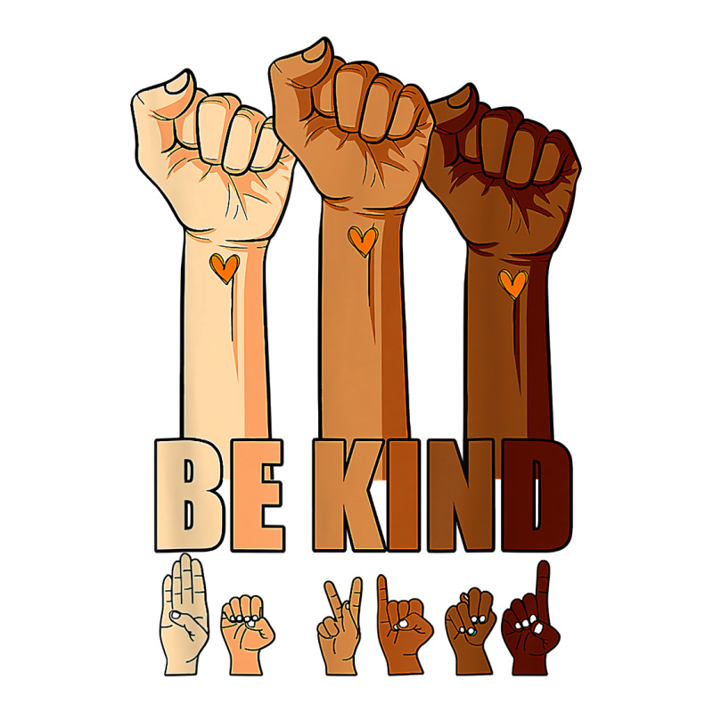 Hand Be Kind Sign Language We Wear Orange For Unity Day T Shirt Toddler T-shirt by graftmshindeatw | Artistshot