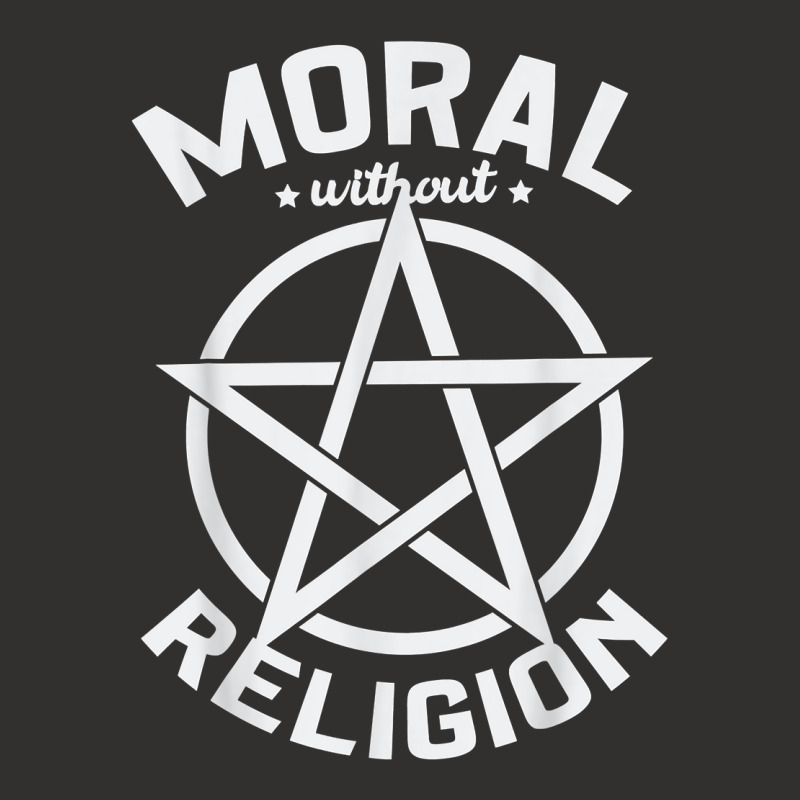 Moral Without Religion Atheist Blackcraft Agnostic T Shirt Champion Hoodie by RosalbaIncorvaia | Artistshot