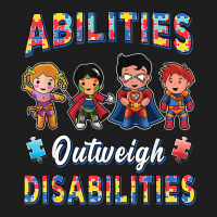 Autism Awareness Shirt Boys Abilities Outweigh Disabilities T Shirt Classic T-shirt | Artistshot