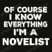 I Know Everything I'm A Novelist Scorecard Crop Tee | Artistshot