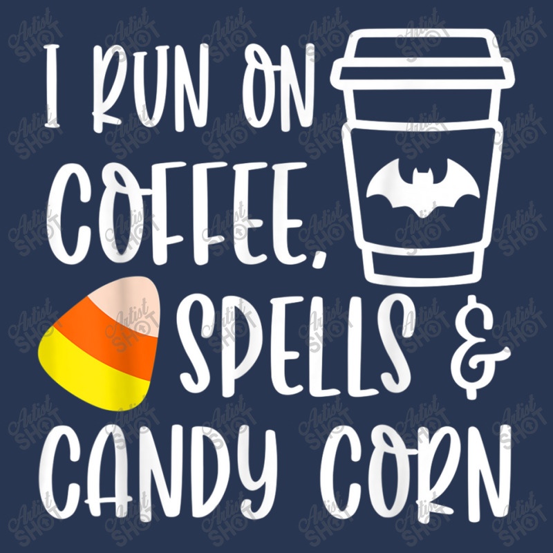 I Run On Coffee Spells And Candy Corn Fall Autumn Halloween T Shirt Ladies Denim Jacket by Go Shoping | Artistshot