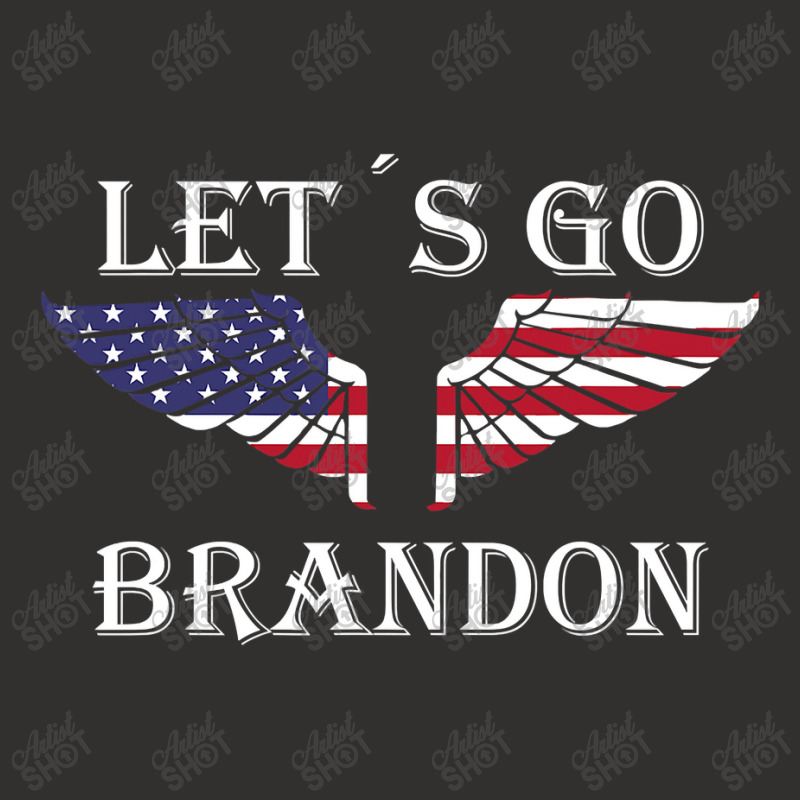 Let´s Go Brandon American Flag Us An.gel Wings Champion Hoodie | Artistshot