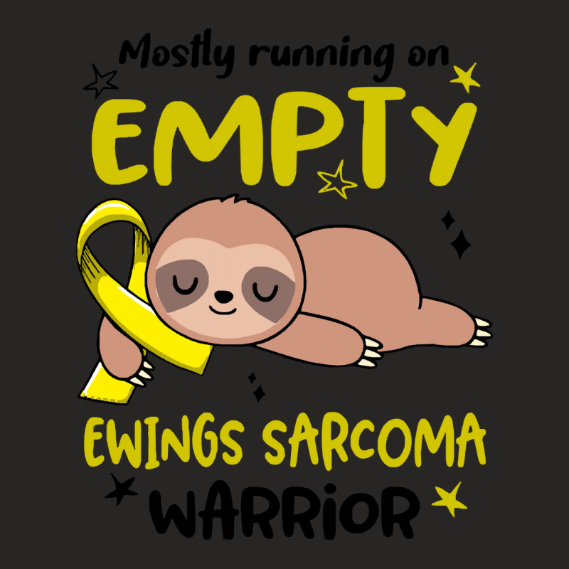 Ewings Sarcoma Gifts T  Shirt Mostly Running On Empty Ewings Sarcoma W Ladies Fitted T-Shirt by flinkpleat | Artistshot