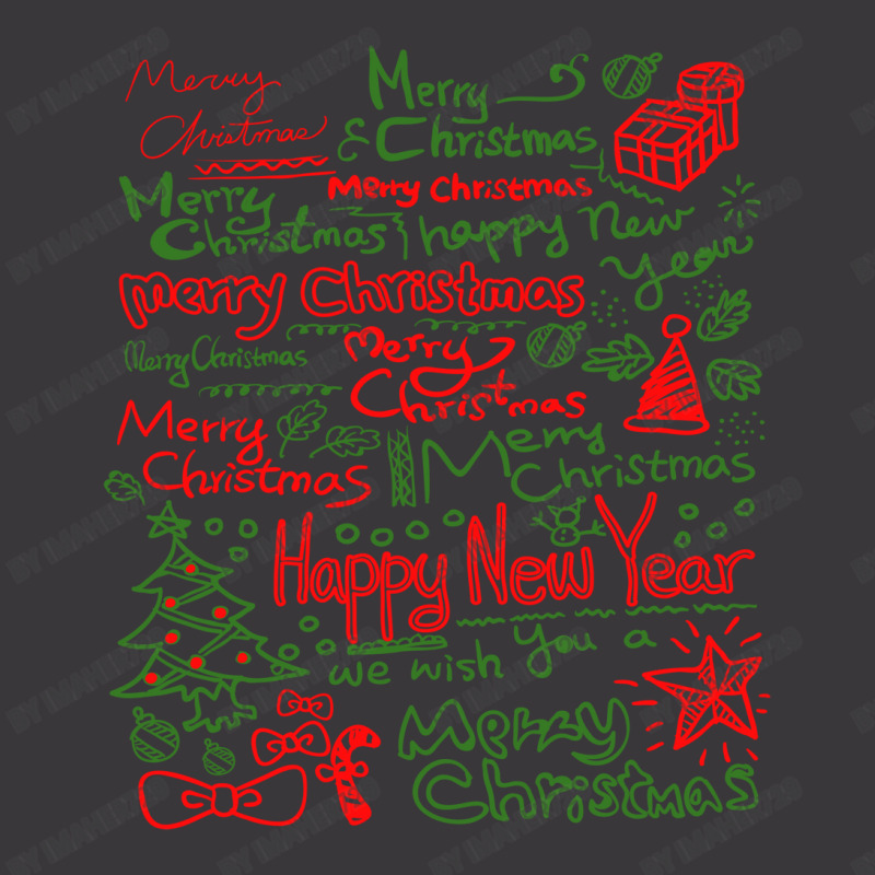 Merry Christmas Happy New Year Text Art Ladies Curvy T-Shirt by Imaher729 | Artistshot