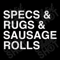 Specs And Rugs And Sausage Rolls Baby Bibs | Artistshot