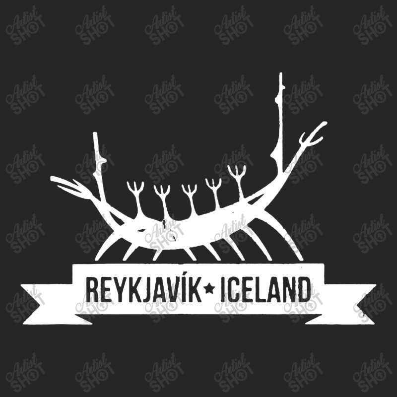 Vintage Reykjavik Iceland Ladies Fitted T-Shirt by Kompol | Artistshot