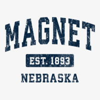 Magnet Nebraska Ne Vintage Athletic Sports Design T Shirt Ladies Fitted T-shirt | Artistshot