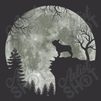 French Bulldog Silhouette In Front Of Moon Halloween Costume Vintage Hoodie | Artistshot