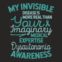 Invisible Disease Awareness Pots, Dysautonomia Awareness T Shirt Ladies Fitted T-shirt | Artistshot