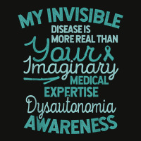 Invisible Disease Awareness Pots, Dysautonomia Awareness T Shirt Scorecard Crop Tee | Artistshot