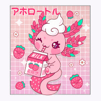 Kawaii Axolotl Strawberry Milk Shake Carton Japanese Anime Premium T S Tank Top | Artistshot