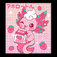 Kawaii Axolotl Strawberry Milk Shake Carton Japanese Anime Premium T S Men's Long Sleeve Pajama Set | Artistshot