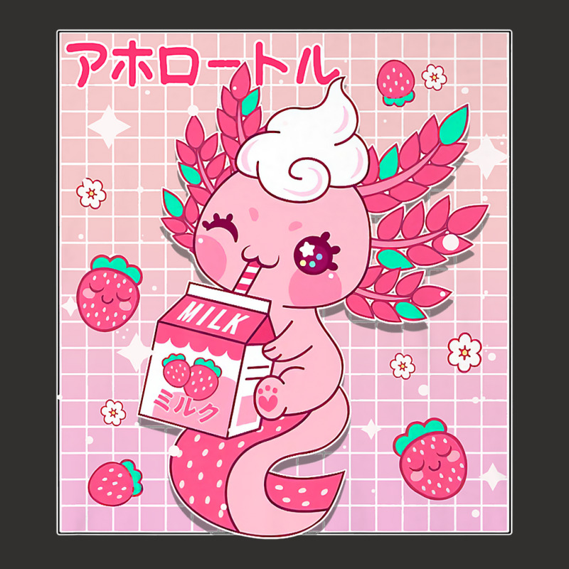 Kawaii Axolotl Strawberry Milk Shake Carton Japanese Anime Premium T S Champion Hoodie by rostinoko | Artistshot