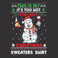 Snowman Wine Christmas T  Shirtthis Is My It's Too Hot For Ugly Christ Vintage Short | Artistshot