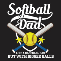 Softball Dad Like A Baseball Dad T  Shirt Softball Dad Like A Baseball T-shirt | Artistshot