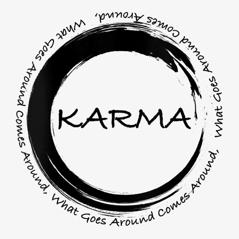 Womens Karma T Shirt What Goes Around Comes Around Funny Karma V Neck ...